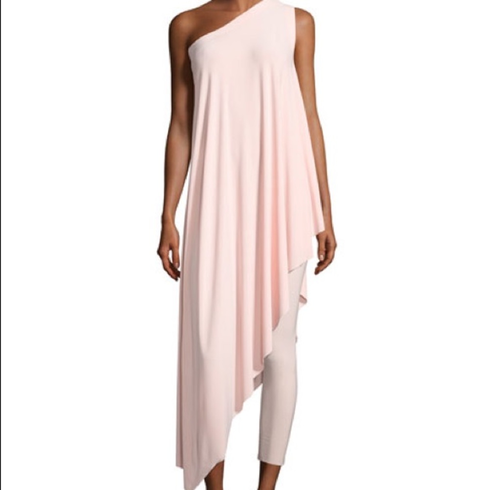 Norma Kamali blush tunic dress / swim cover up. Medium